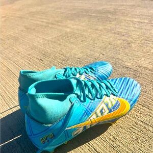 Nike Kids Shoes in Blue and Yellow
